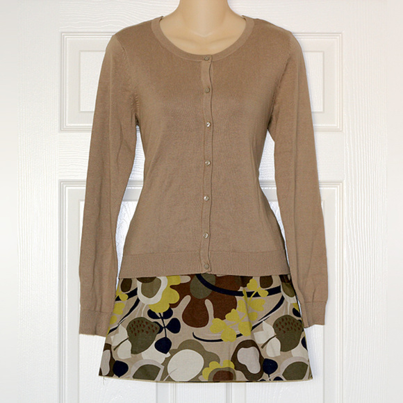 H&M Taupe Cotton Cardigan - Picture 1 of 3